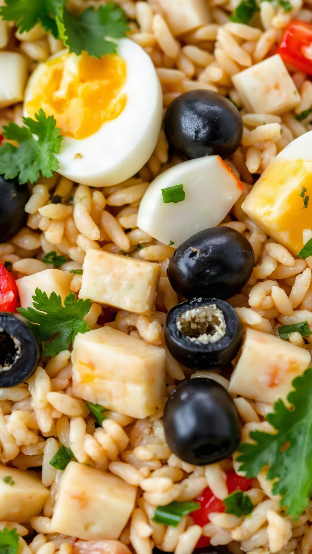 Recette Salade Piemontaise en gros plan avec tous ses ingrédients colorés et frais